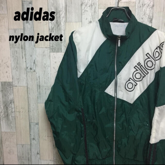 【状態良好】adidasアディダス　2wayナイロンジャケット　白　L