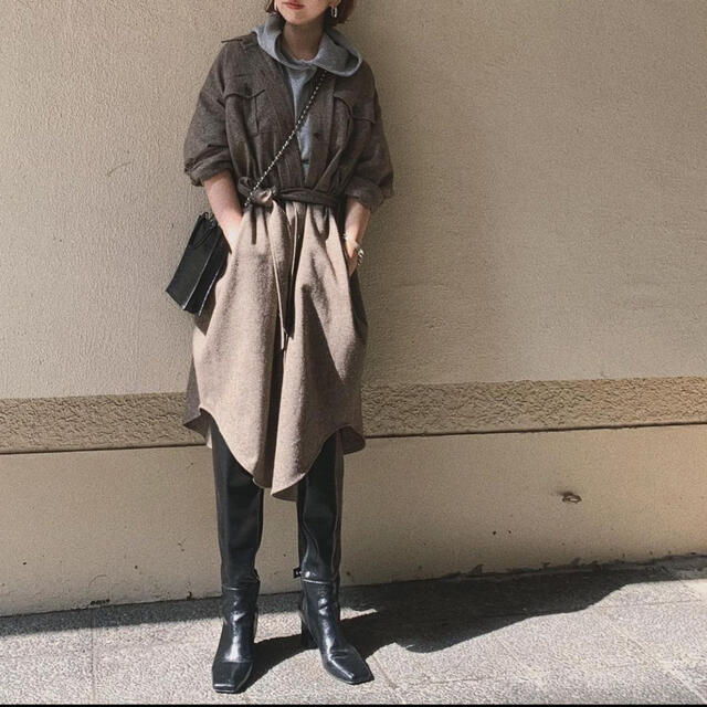 ECO WOOL LONG SHIRT COAT