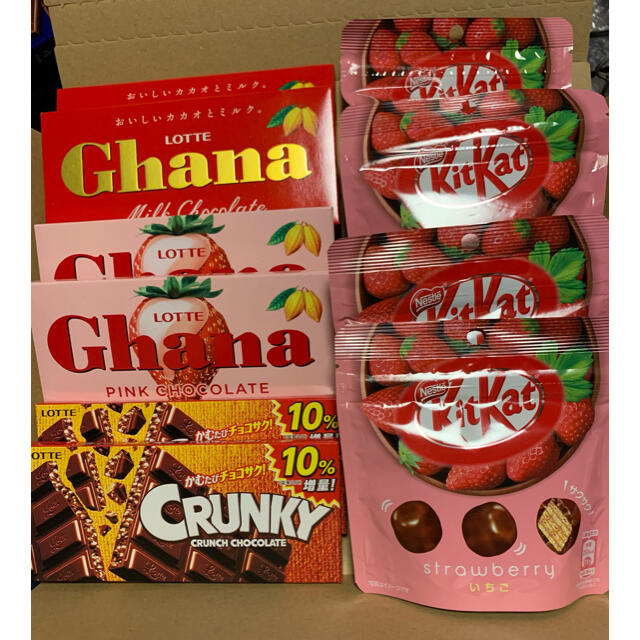 chocolate(チョコレート)のロッテ チョコレート 6個 キットカット 4袋 食品/飲料/酒の食品(菓子/デザート)の商品写真