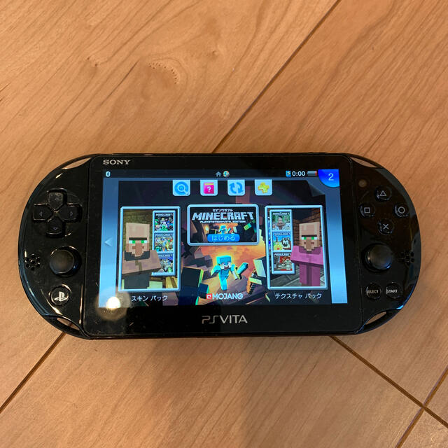 PS vita 黒　マイクラカセット付き携帯用ゲーム機本体