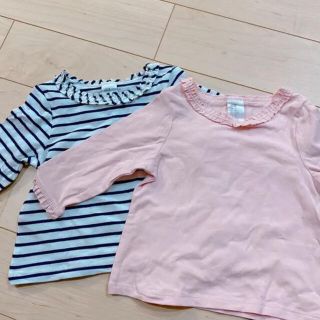 エイチアンドエム(H&M)のH&M baby カットソー　2枚セット　70cm(シャツ/カットソー)