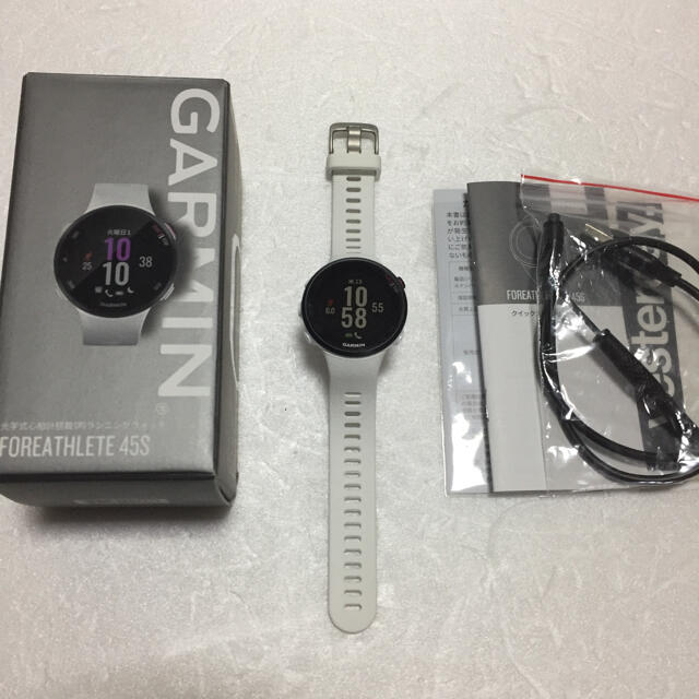 【美品】ガーミン GARMIN foreathlete 45s ホワイト