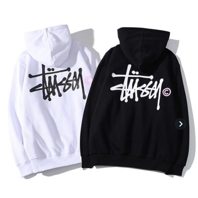 新品Stussy ステューシー パーカー ホワイト ールドツアー フーディ M