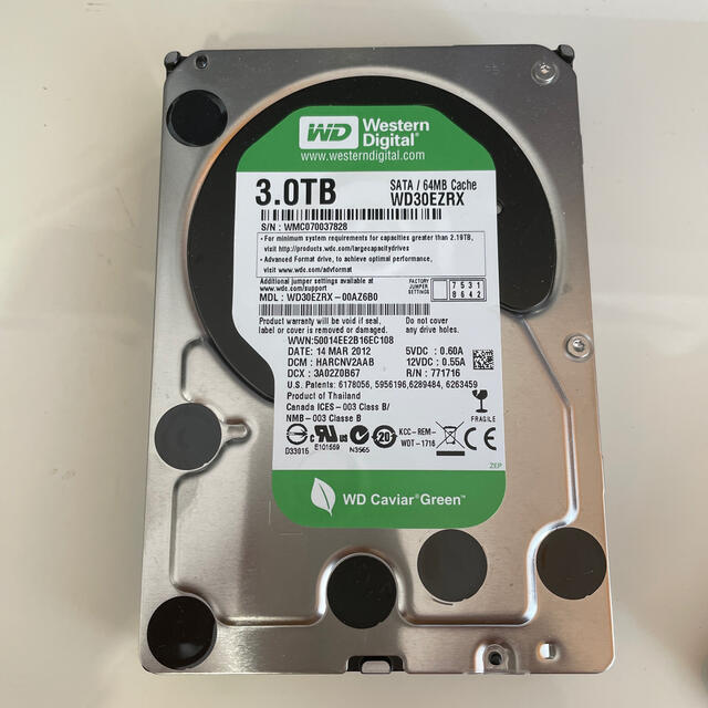 Western Digital WD30EZRX 3TB HDD