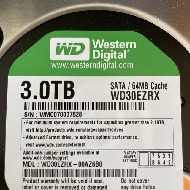 Western Digital WD30EZRX 3TB HDD 1