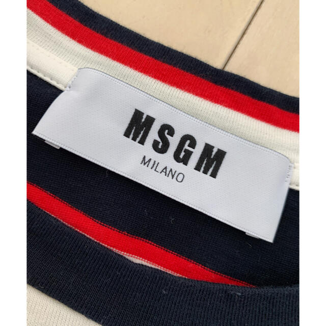 MSGM(エムエスジイエム)のMSGM ボーダー　Tシャツ メンズのトップス(Tシャツ/カットソー(半袖/袖なし))の商品写真