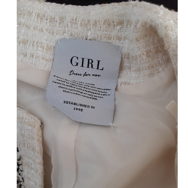 GIRL(ガール)のGIRL セレモニースーツ　ジャケット　パンツ　S レディースのフォーマル/ドレス(スーツ)の商品写真
