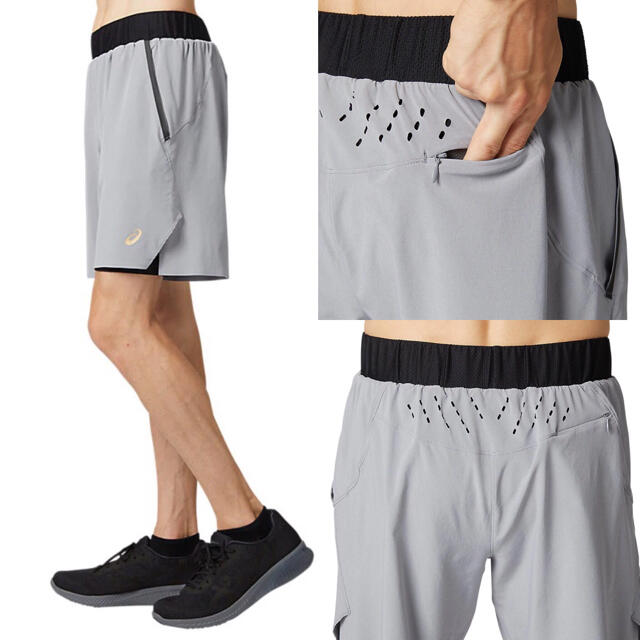 asics - asics アシックス インナーパンツ付ショートパンツ グレー メンズM新品の通販 by だいくん's shop|アシックス ショウジならラクマ asics - asics アシックス インナーパンツ付ショートパンツ グレー メンズM新品の通販 by だいくん's shop|アシックス ショウジならラクマ