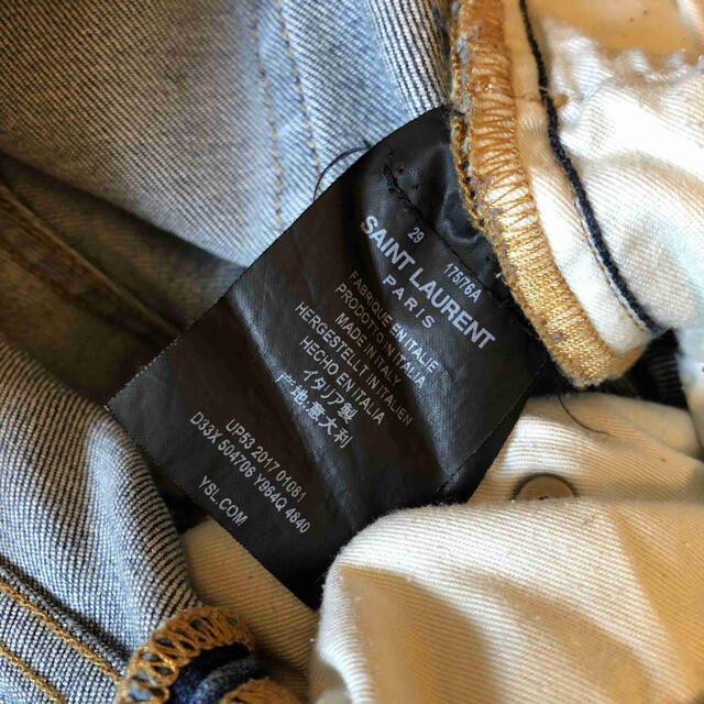 国内正規 18SS Saint Laurent サンローランパリ デニム 正規 18SS Saint Laurent サンローランパリ スラックス