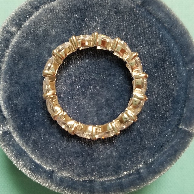専用！最高級sonaダイヤモンド ハートフルエタニティ #モアサナイト レディースのアクセサリー(リング(指輪))の商品写真