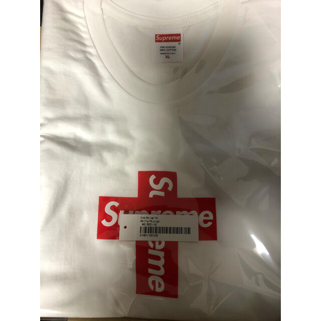 Supreme Cross Box Logo White XL 送料込