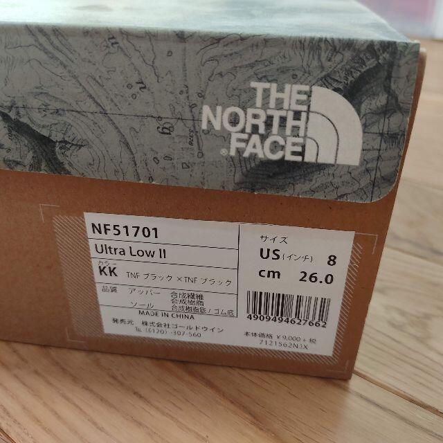 THE NORTH FACE(ザノースフェイス)の未使用 ノースフェイス Ultra Low II 26cm ウルトラロー2 メンズの靴/シューズ(スリッポン/モカシン)の商品写真