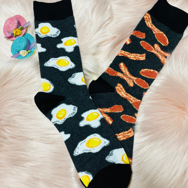 左右非対称ソックス ベーコン エッグ オシャレ靴下の通販 By なつ S Shop ラクマ 左右非対称ソックス ベーコン エッグ オシャレ靴下の通販 By なつ S Shop ラクマ