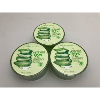 ネイチャーリパブリック(NATURE REPUBLIC)のNATURE REPUBLIC アロエベラ 92％ スージングジェル 新品3個(保湿ジェル)