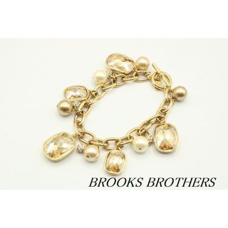 ブルックスブラザース(Brooks Brothers)の【WA18】BROOKS BROTHERS パール ビジュー ブレスレット(ブレスレット/バングル)