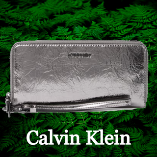 カルバンクライン(Calvin Klein)のSALE☆【Calvin Klein】シグネチャーコンチネンタルsilver長財(財布)