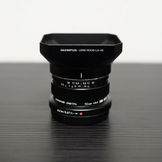 OLYMPUS(オリンパス)のM.ZUIKO DIGITAL ED 12mm F2.0 美品 スマホ/家電/カメラのカメラ(レンズ(単焦点))の商品写真