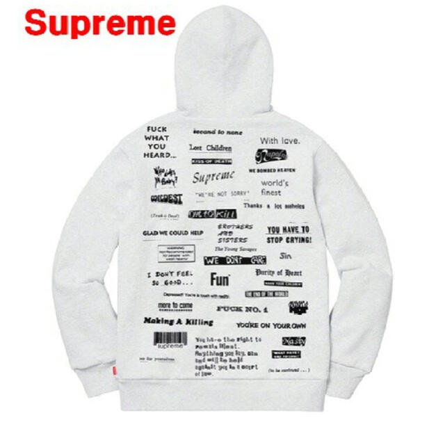 Supreme(シュプリーム)の新品【Supreme】Stop Crying Hoodie パーカーL メンズのトップス(パーカー)の商品写真