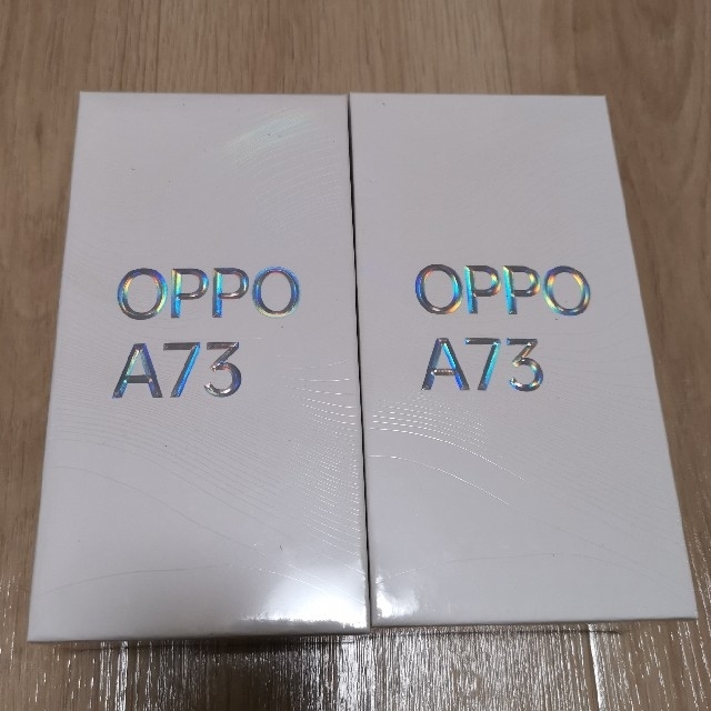 新品未使用 oppo A73 ネイビーブルー、ダイナミックオレンジ 2台セット