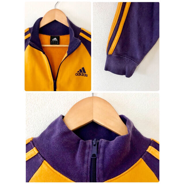 adidas(アディダス)の【カッコイイ】adidas メンズ ジャージ オレンジ×パープル XLサイズ メンズのトップス(ジャージ)の商品写真