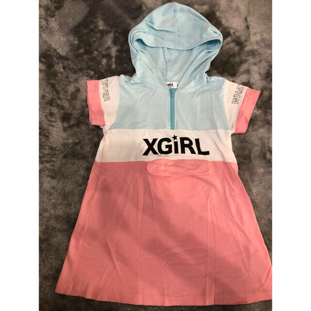 X-girl Stages(エックスガールステージス)のX-girl ワンピース キッズ/ベビー/マタニティのキッズ服女の子用(90cm~)(ワンピース)の商品写真