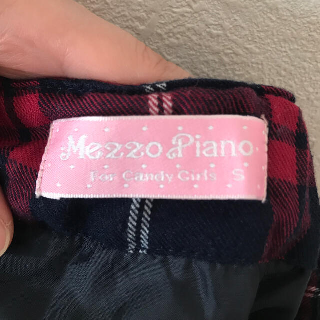mezzo piano(メゾピアノ)のチェックスカート キッズ/ベビー/マタニティのキッズ服女の子用(90cm~)(スカート)の商品写真