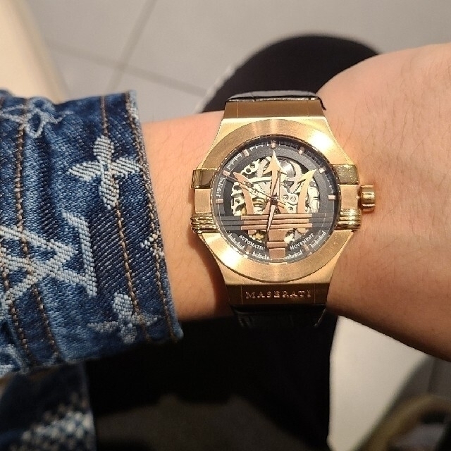 雑誌で紹介された ROLEX - 即日発送可！マセラティクロックポテンザ ゴールド 腕時計(アナログ)