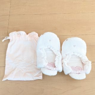 ジェラートピケ(gelato pique)の【pomera様専用】未使用品トラベルスリッパ袋付き(スリッパ/ルームシューズ)