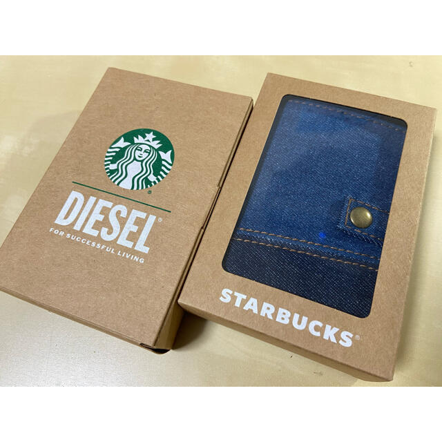 Starbucks Coffee(スターバックスコーヒー)の海外 スターバックス DIESELコラボ デニムカードケース 1点 レディースのファッション小物(名刺入れ/定期入れ)の商品写真