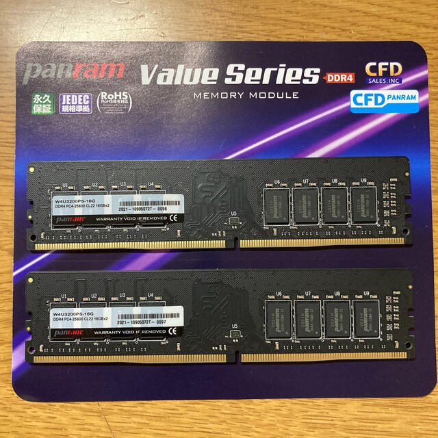 CFD W4U3200PS-16G メモリ 合計32GB DDR4-3200