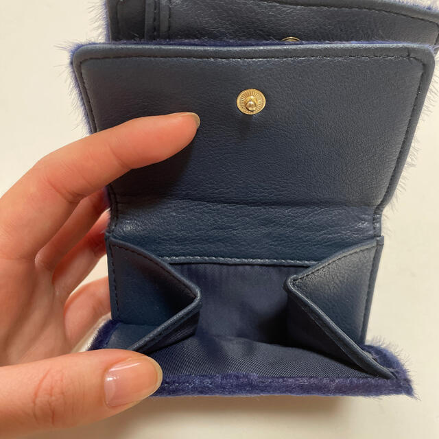 Dip Drops(ディップドロップス)の【miyu様】ハラコ素材三つ折り財布 レディースのファッション小物(財布)の商品写真