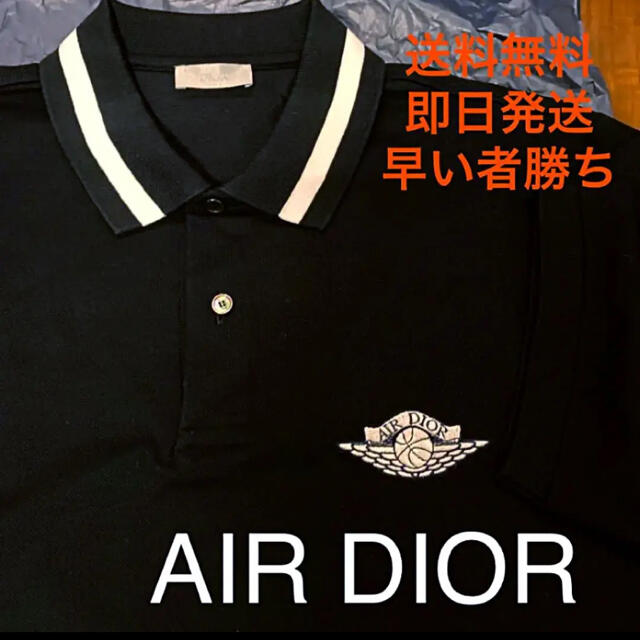 AIR DIOR エアディオール ポロシャツ　ブラック　S(実質Mサイズ)