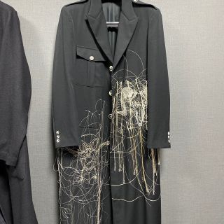 ヨウジヤマモト(Yohji Yamamoto)の19AW ヨウジヤマモト プールオム 羊ト蝙蝠二面刺繍JKT コート (トレンチコート)