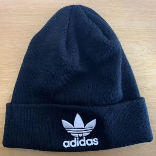 アディダス(adidas)のアディダス　ニット帽　黒(ニット帽/ビーニー)