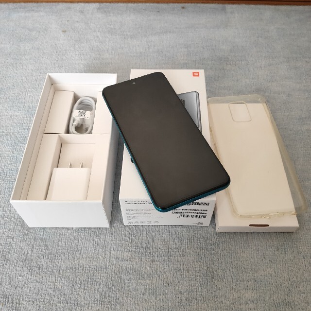 スマホ/家電/カメラ値下げ 美品 Xiaomi Redmi Note 9s 64G オーロラブルー