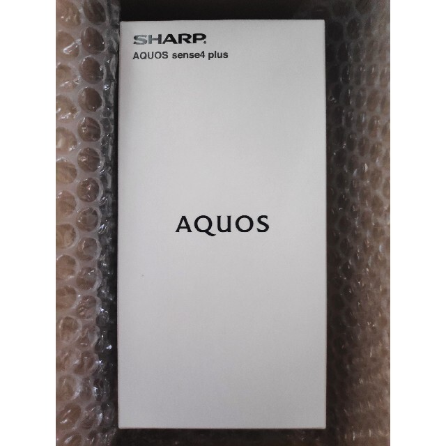 SHARP(シャープ)のAquos sense4 plus sh-m16 SIMフリー 黒 スマホ/家電/カメラのスマートフォン/携帯電話(スマートフォン本体)の商品写真