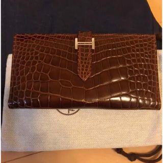 エルメス(Hermes)のエルメス　クロコ　ベアン  財布(財布)