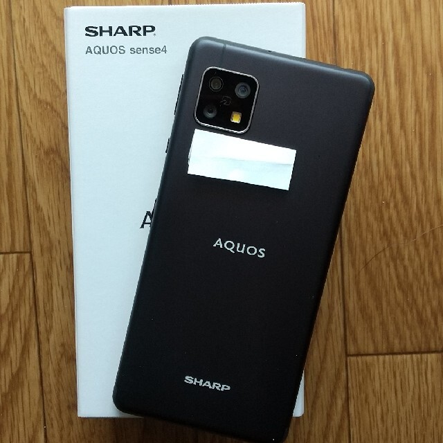 AQUOS sense4 simフリー　ブラック　SH-M15