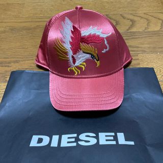 ディーゼル(DIESEL)の未使用！DIESELディーゼル　キッズキャップ　スカジャン刺繍(帽子)