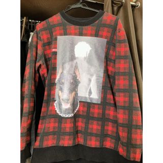 GIVENCHY 13aw スウェット　ドーベルマン　チェック