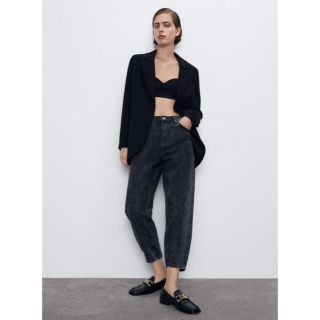 ザラ(ZARA)のZARA◉ZW premium petite acid black denim(デニム/ジーンズ)