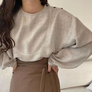 カスタネ(Kastane)のlawgy original shoulder button blouse(シャツ/ブラウス(長袖/七分))