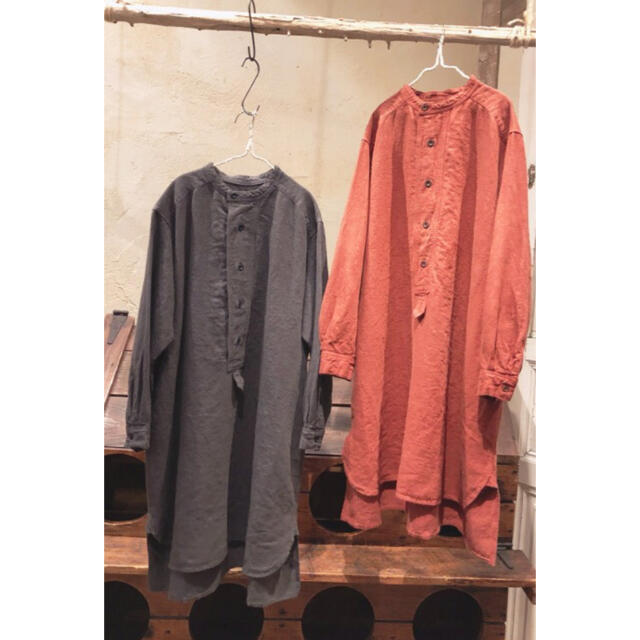 nest Robe(ネストローブ)のりんご様限定☆値下げ☆します！！ネストローブ  起毛リネンワークチュニック レディースのトップス(チュニック)の商品写真