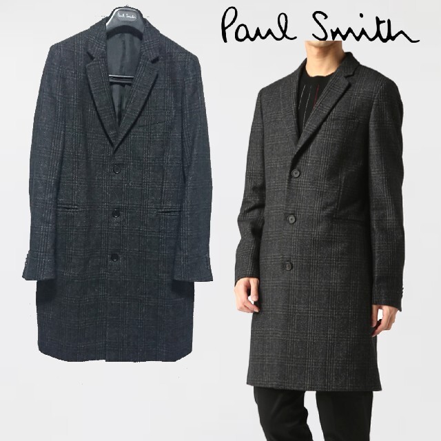 PS Paul Smith 17AW チェックシングルチェスターコート 【激安