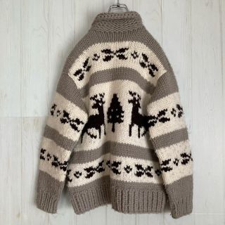 カナダ製 カウチンニット カウチンセーター カナディアンセーター 古着