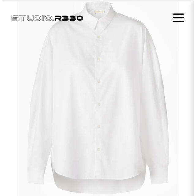 STUDIO R330 white cotton shirt BOYFRIEND