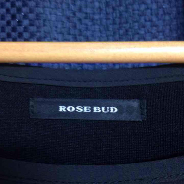 ROSE BUD(ローズバッド)のローズバッド☆シフォンワンピ☆黒☆ レディースのワンピース(ミニワンピース)の商品写真