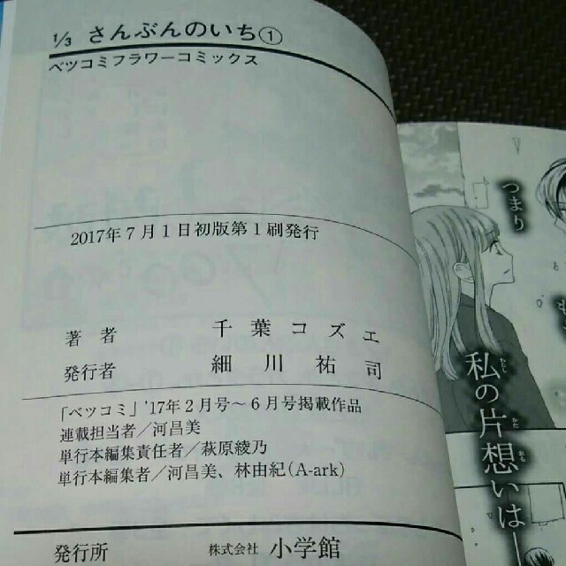 1 3 さんぶんのいち 1 千葉コズエの通販 By Fumifumi S Shop ラクマ 1 3 さんぶんのいち 1 千葉コズエの通販 By Fumifumi S Shop ラクマ