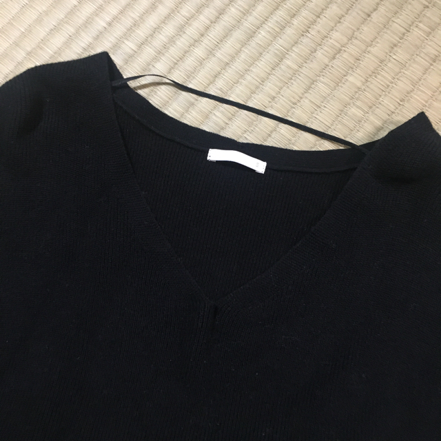 GU(ジーユー)のブラック ニット レディースのトップス(ニット/セーター)の商品写真