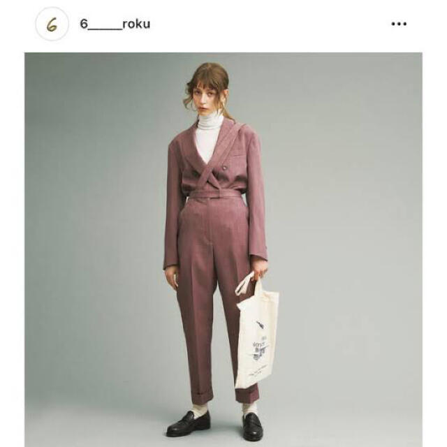 BEAUTY&YOUTH UNITED ARROWS(ビューティアンドユースユナイテッドアローズ)のroku 6 ONE SUSPENDERS PANTS サスペンダーパンツ レディースのパンツ(カジュアルパンツ)の商品写真